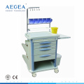 AG-NT004B3 medical supply ABS material hospital anesthesia trolley for sale